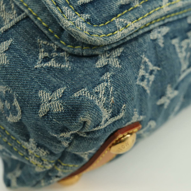 【日本直送】路易威登 Monogram 牛仔布 Buggy PM 肩背包 藍色 M95049 LV 正品 ki6552M-16