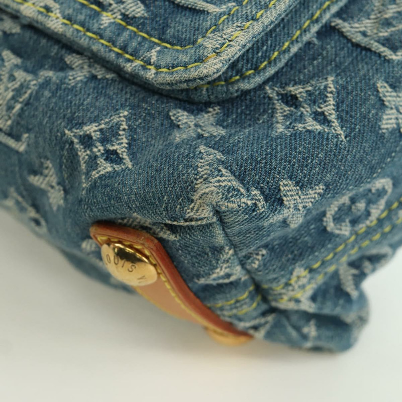 【日本直送】路易威登 Monogram 牛仔布 Buggy PM 肩背包 藍色 M95049 LV 正品 ki6552M-17