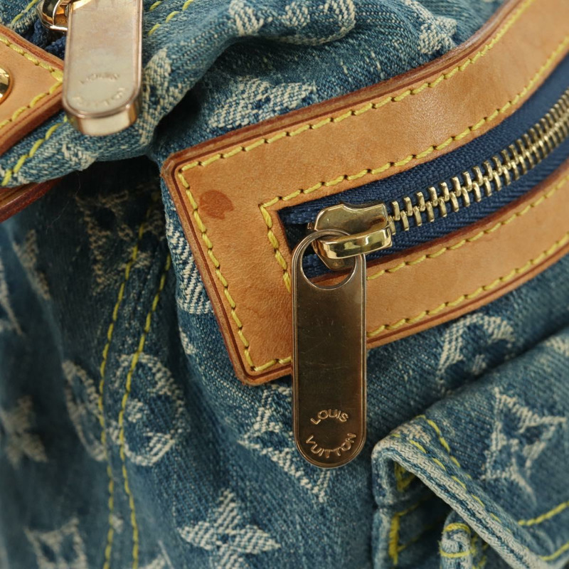 【日本直送】路易威登 Monogram 牛仔布 Buggy PM 肩背包 藍色 M95049 LV 正品 ki6552M-23