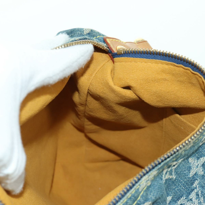 【日本直送】路易威登 Monogram 牛仔布 Buggy PM 肩背包 藍色 M95049 LV 正品 ki6552M-28