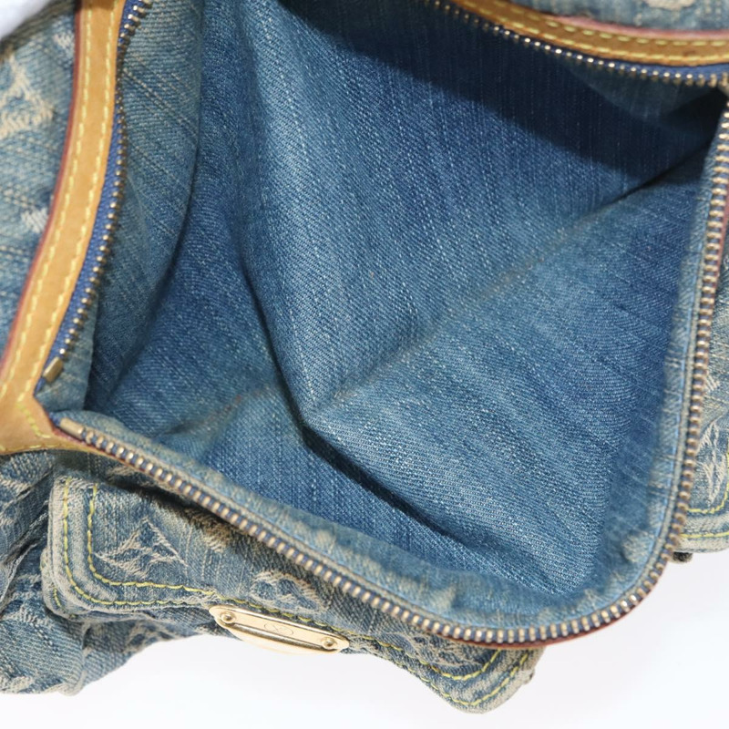 【日本直送】路易威登 Monogram 牛仔布 Buggy PM 肩背包 藍色 M95049 LV Auth ka2803V-10