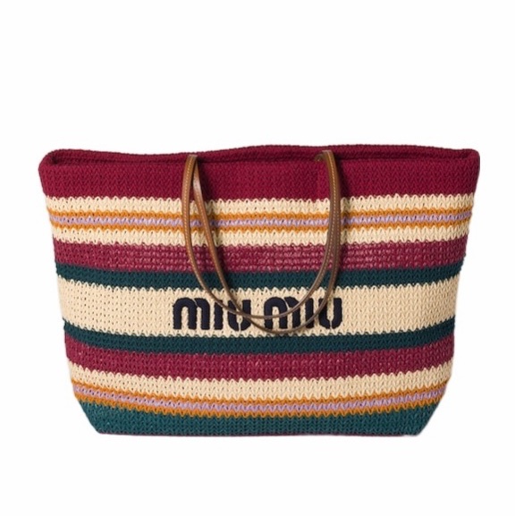 Miu Miu 女士 編織單肩包均碼碼40cm*16cm*34cm-0