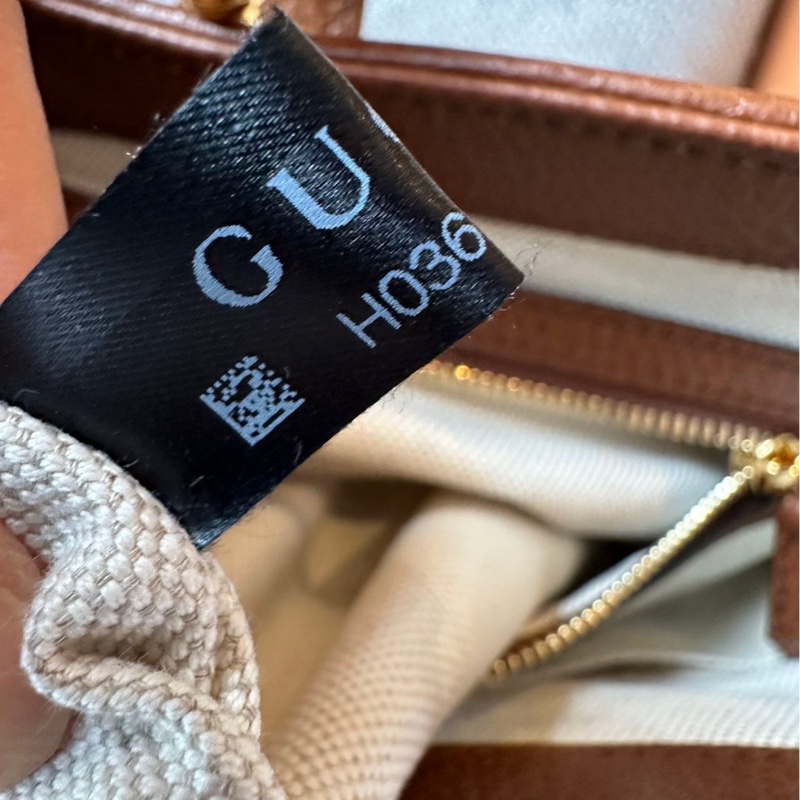 GUCCI 古馳 Jackie 1961 全新金色鎖扣 老花滿印 可拆卸延長肩帶 帆布拼皮革飾邊 帆布包 半月腋下包-6