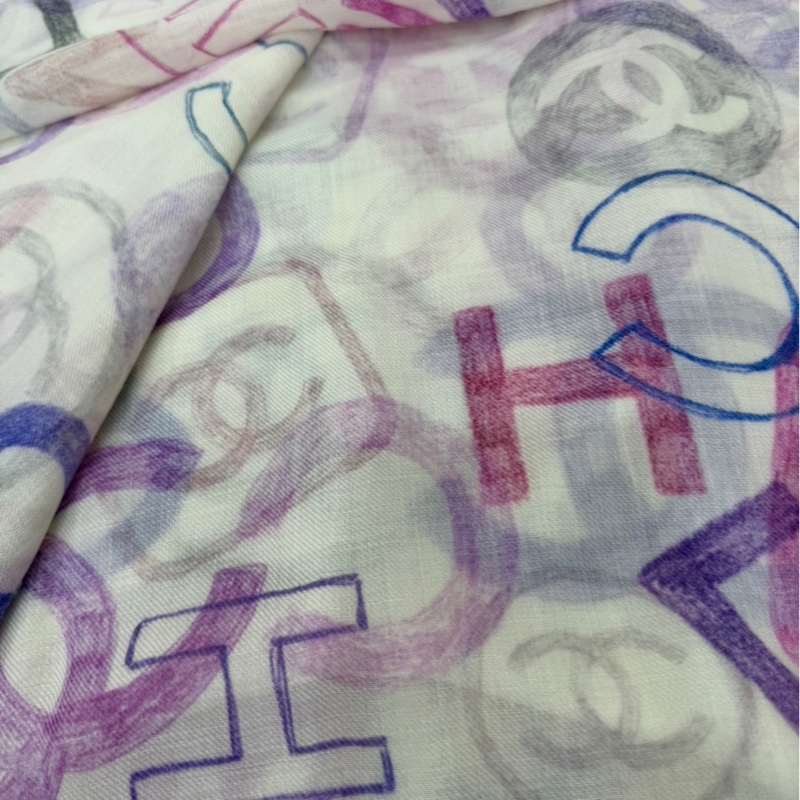 CHANEL春夏限定塗鴉大披巾-7