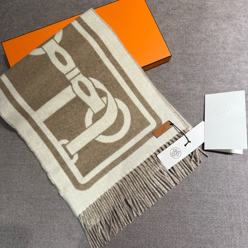Hermes 全新 Petite Casaque Coaching 喀什米爾圍巾-3