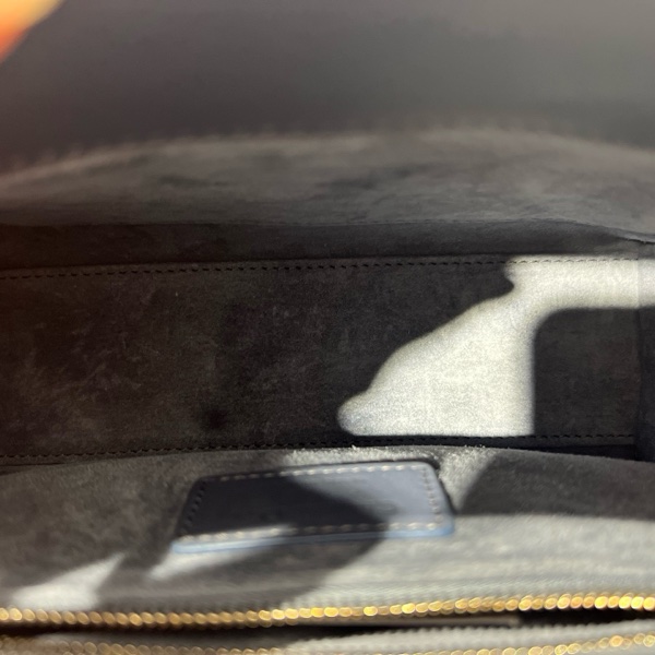 DIOR迪奧 Lady Dior My ABCDior 藤格紋 霧面小牛皮 戴妃包 單肩斜挎手提包 藍色-6