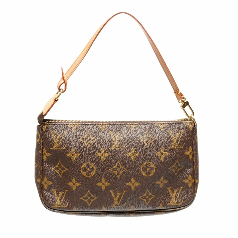 Louis Vuitton 2000 Monogram Pochette Accessoires 手提包，棕色，WS27322-1