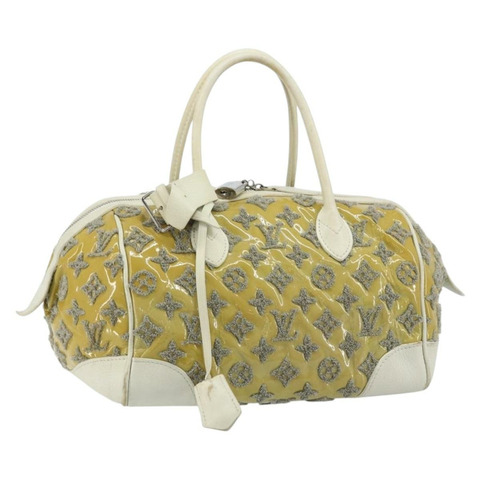 路易威登 Monogram Booklet Speedy 圓形手提包 灰色 M40703 LV 正品 gh1812