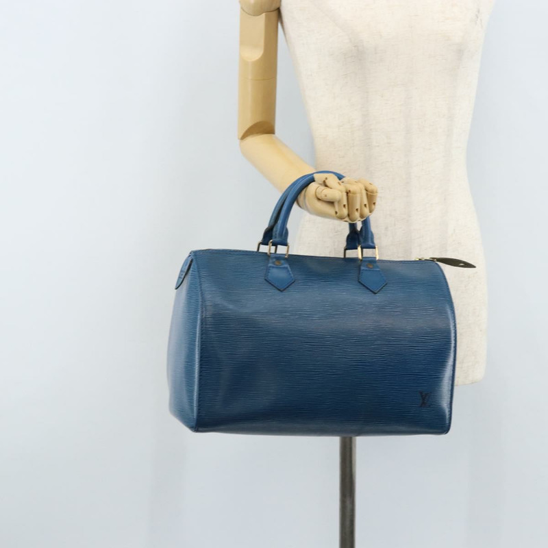 【日本直送】路易威登 Epi Speedy 30 手提包 托萊多藍 M43005 LV 正品 LNZ053A-21