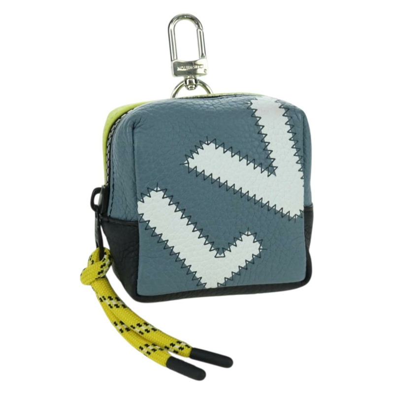 【日本直送】路易威登方形手拿包，撞色設計，灰色皮革，貨號 M00739，正品 ARZ207M-0