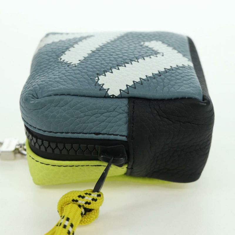 【日本直送】路易威登方形手拿包，撞色設計，灰色皮革，貨號 M00739，正品 ARZ207M-2