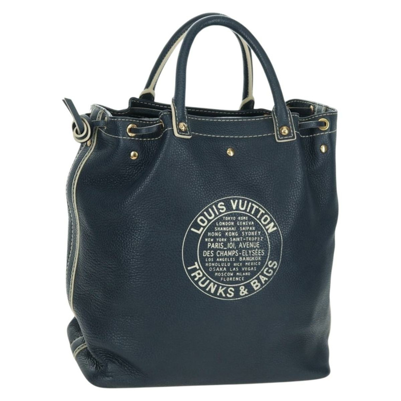 【日本直送】路易威登 Tobaco T&B 鞋包手提包 皮革 海軍藍 M95149 LV 正品 168317V-0