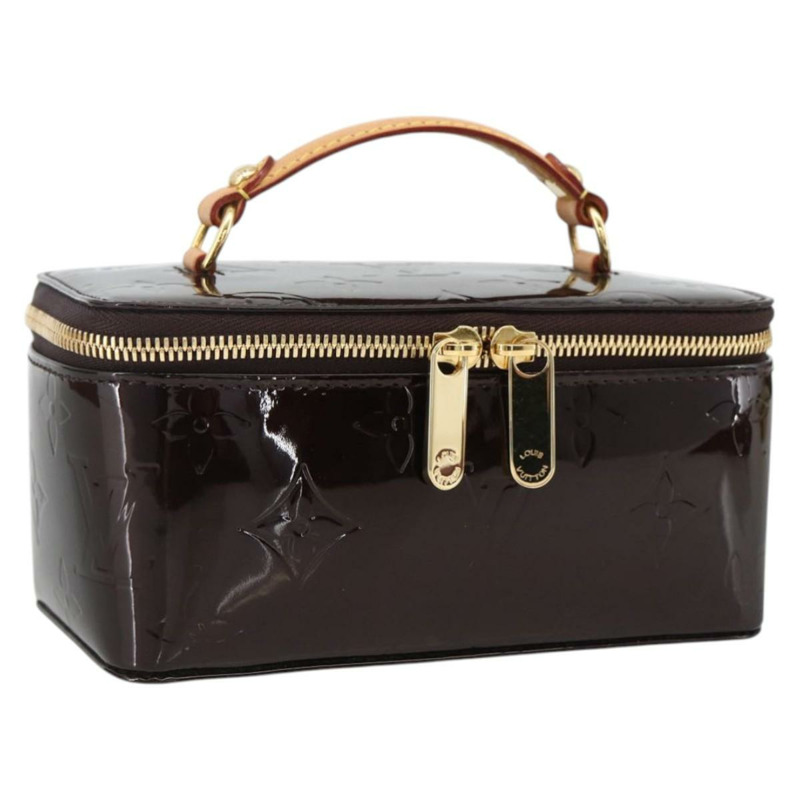 【日本直送】路易威登 Monogram Vernis 珠寶盒 Amarante M91272 LV Auth LNZ215V-0