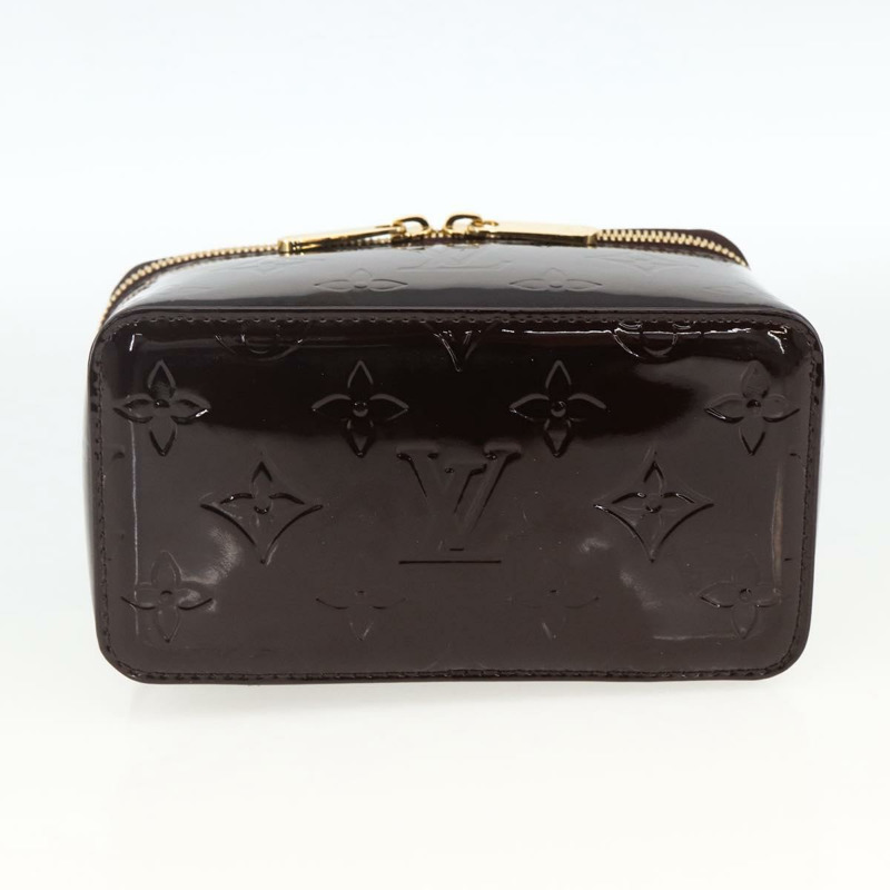 【日本直送】路易威登 Monogram Vernis 珠寶盒 Amarante M91272 LV Auth LNZ215V-4