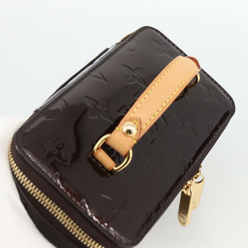 【日本直送】路易威登 Monogram Vernis 珠寶盒 Amarante M91272 LV Auth LNZ215V-5