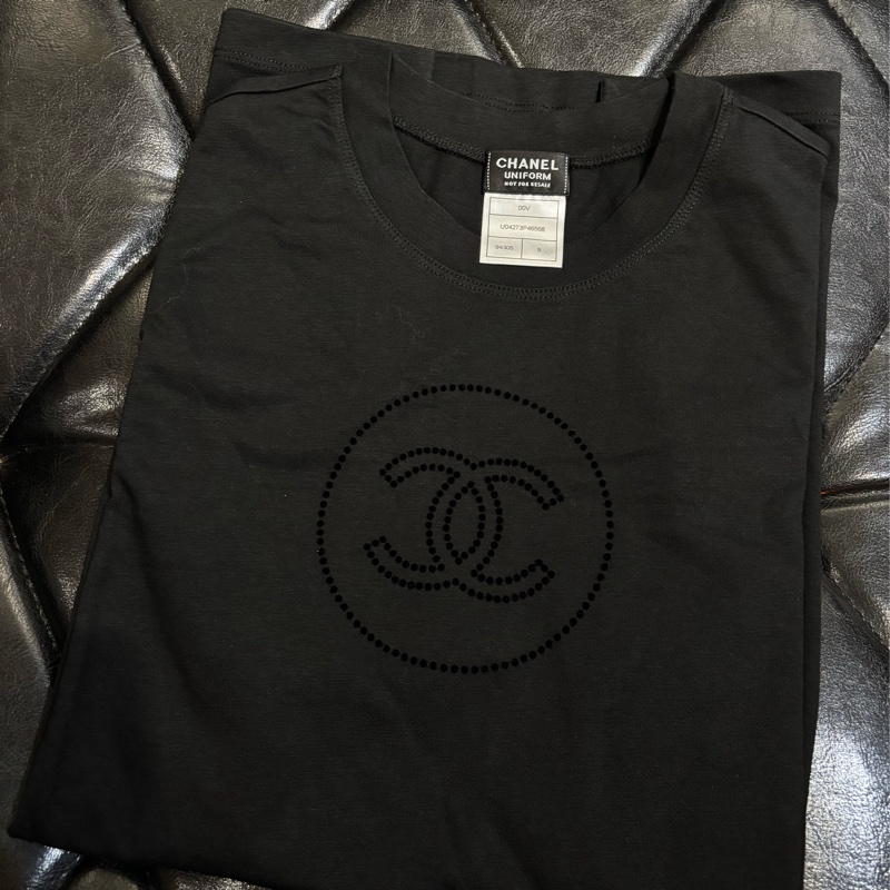 Chanel 員工 T-shirt 男版S 肩43胸96衣長69-0