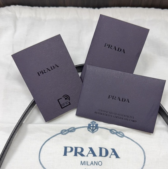 Prada Cleo 小號｜黑色滑面牛皮｜銀扣-13