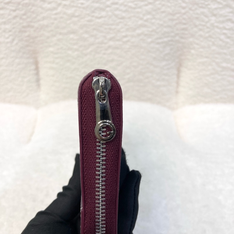Goyard 戈雅酒紅色 Matignon PM ㄇ型拉鍊卡包｜經典Y字帆布短夾｜精品零錢包-11