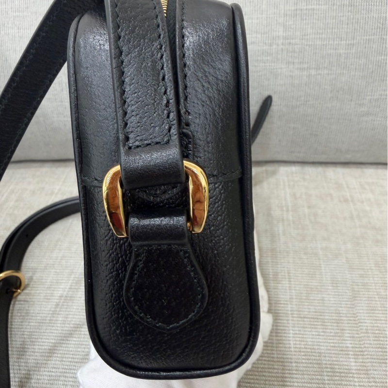 Gucci 全皮相機包 黑色-7