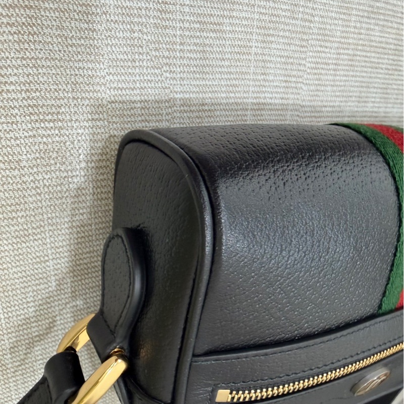 Gucci 全皮相機包 黑色-8