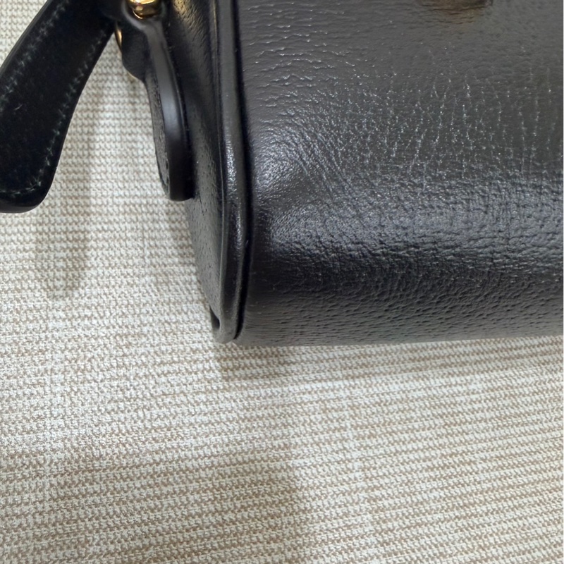 Gucci 全皮相機包 黑色-9