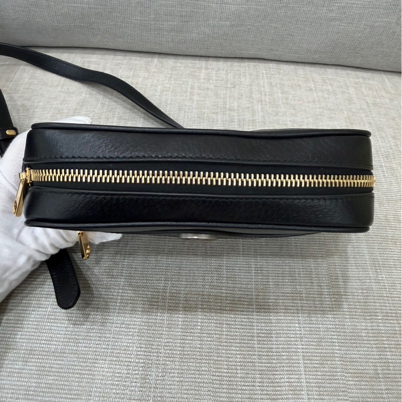 Gucci 全皮相機包 黑色-20