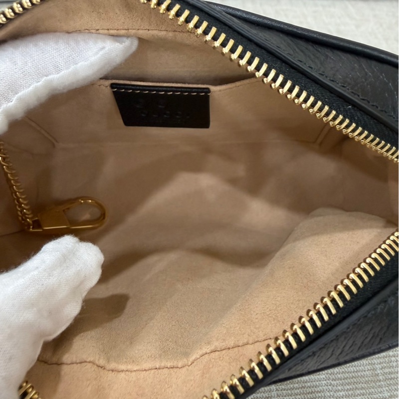 Gucci 全皮相機包 黑色-22
