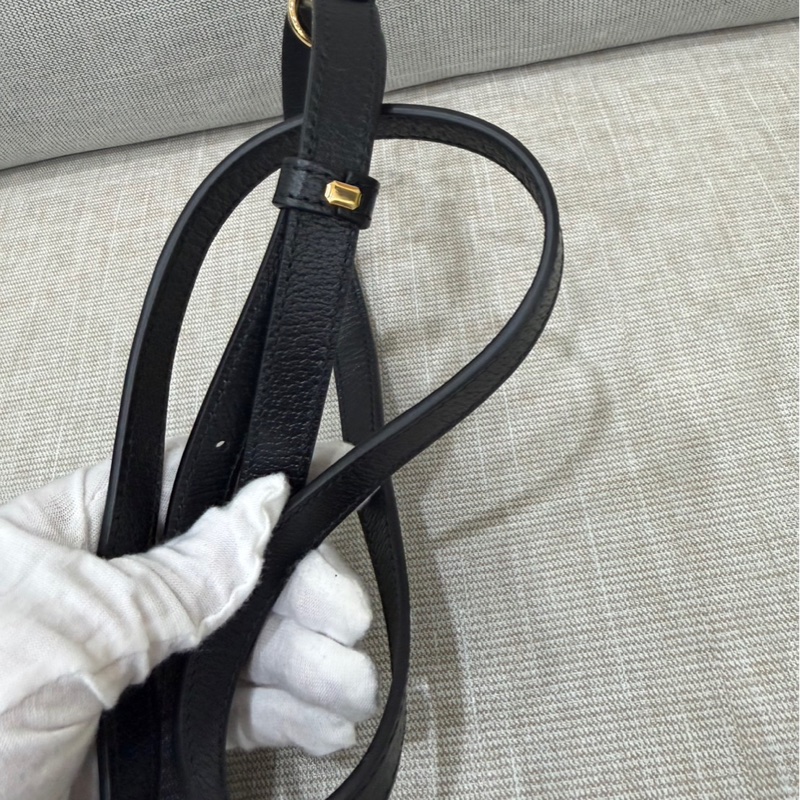 Gucci 全皮相機包 黑色-23