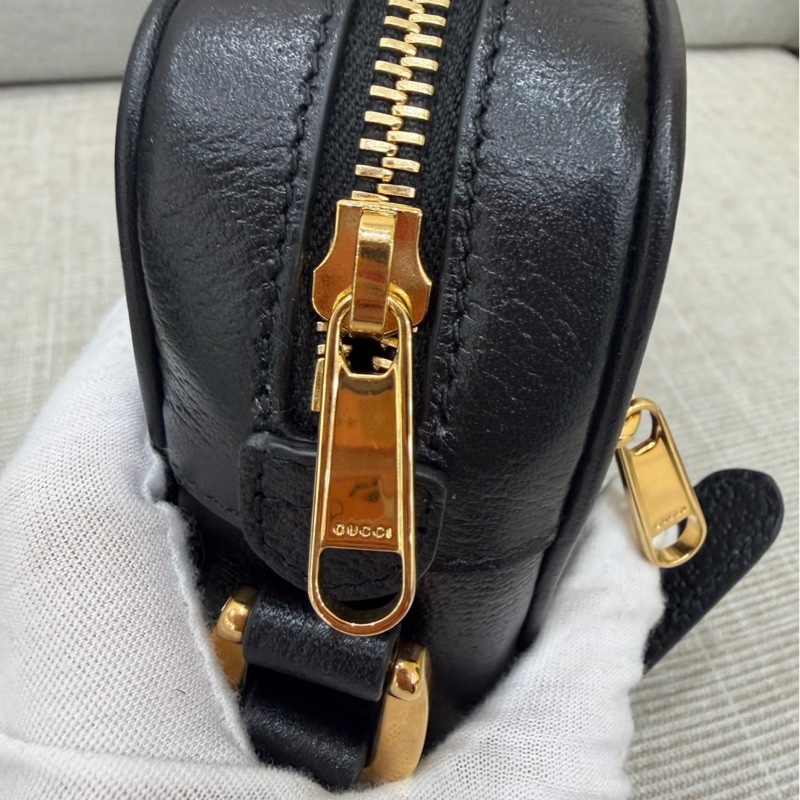 Gucci 全皮相機包 黑色-28