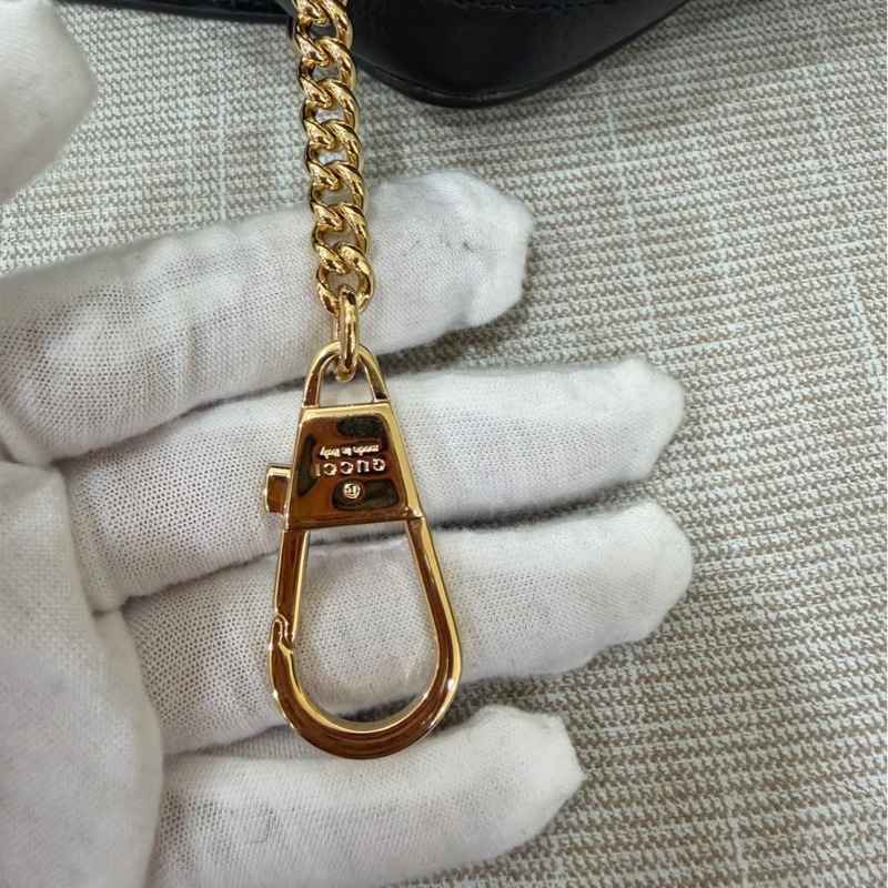 Gucci 全皮相機包 黑色-30