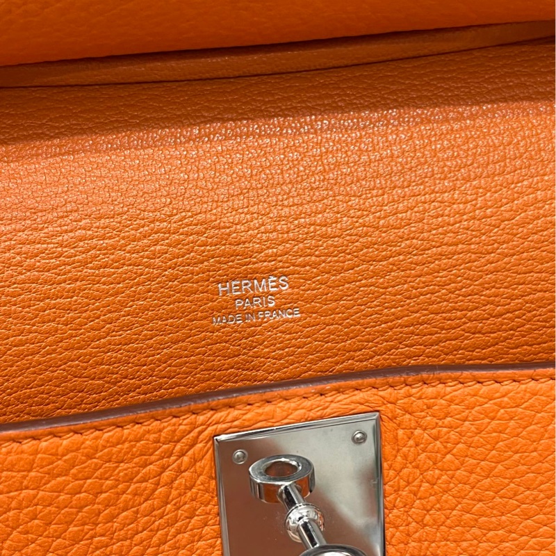 🌈Hermes🧡Jypsiere 28🧡橙色銀扣🌈99新🌟Stamp P🌟愛馬仕🌟-2