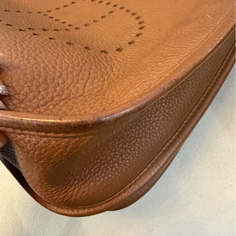 【經典金剛棕🤎性價比很高✨超級實用】Hermes 愛馬仕 伊芙琳 Evelyne 29 框p刻-4