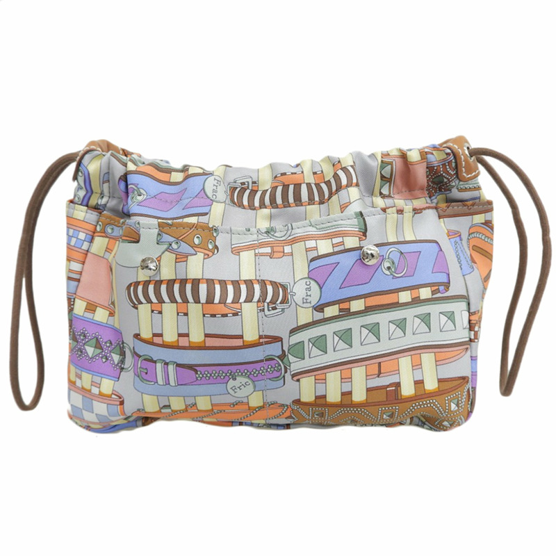 愛馬仕 (HERMES) 絲綢 Fourbee 20 手拿包，女士多色-1