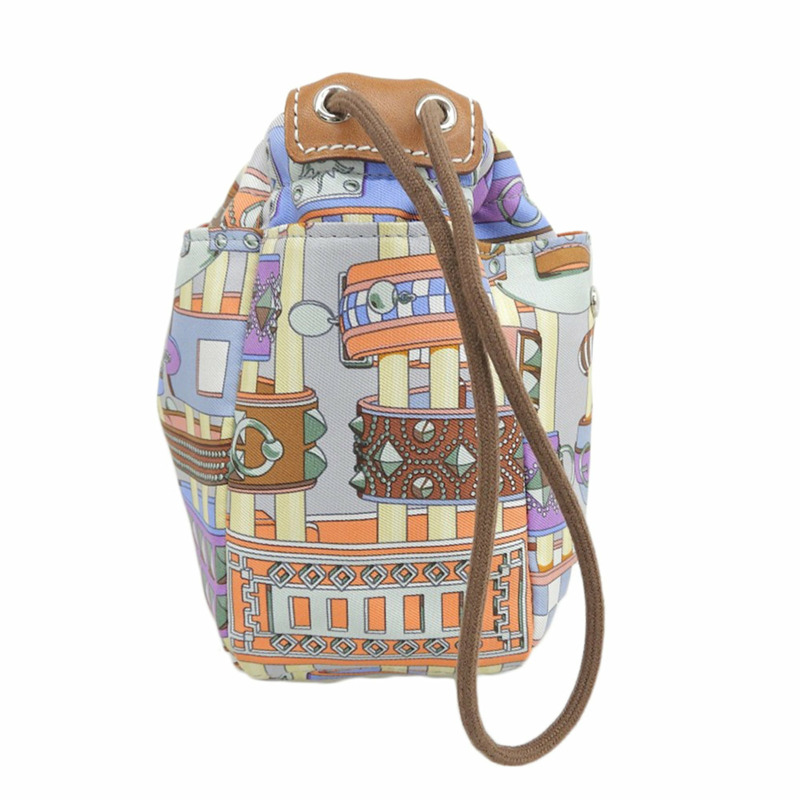 愛馬仕 (HERMES) 絲綢 Fourbee 20 手拿包，女士多色-2