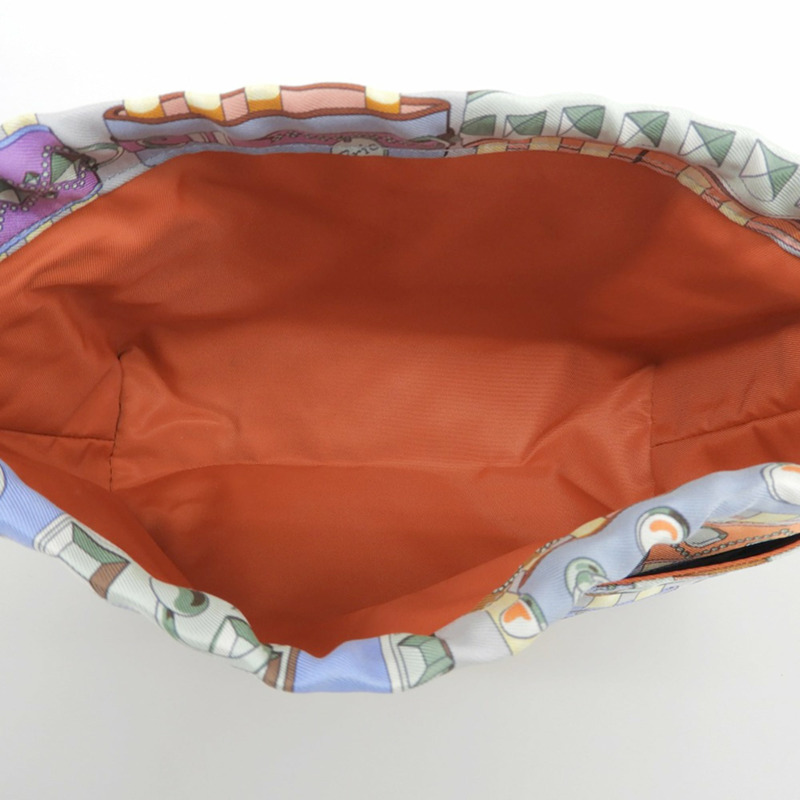 愛馬仕 (HERMES) 絲綢 Fourbee 20 手拿包，女士多色-4