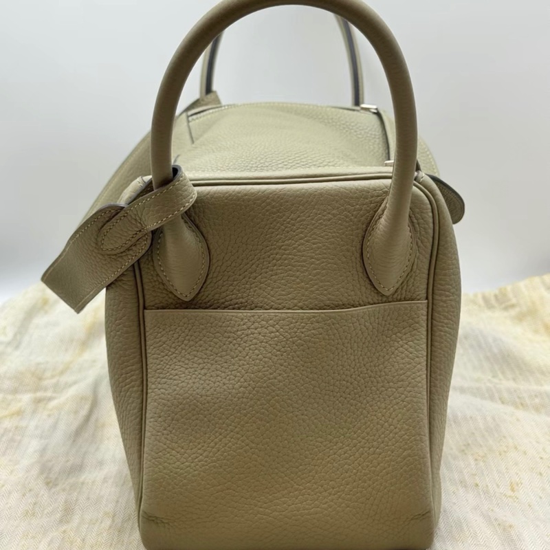 99新 X刻 孤品 全原 愛馬仕/Hermes lindy30鼠尾草綠銀扣-3
