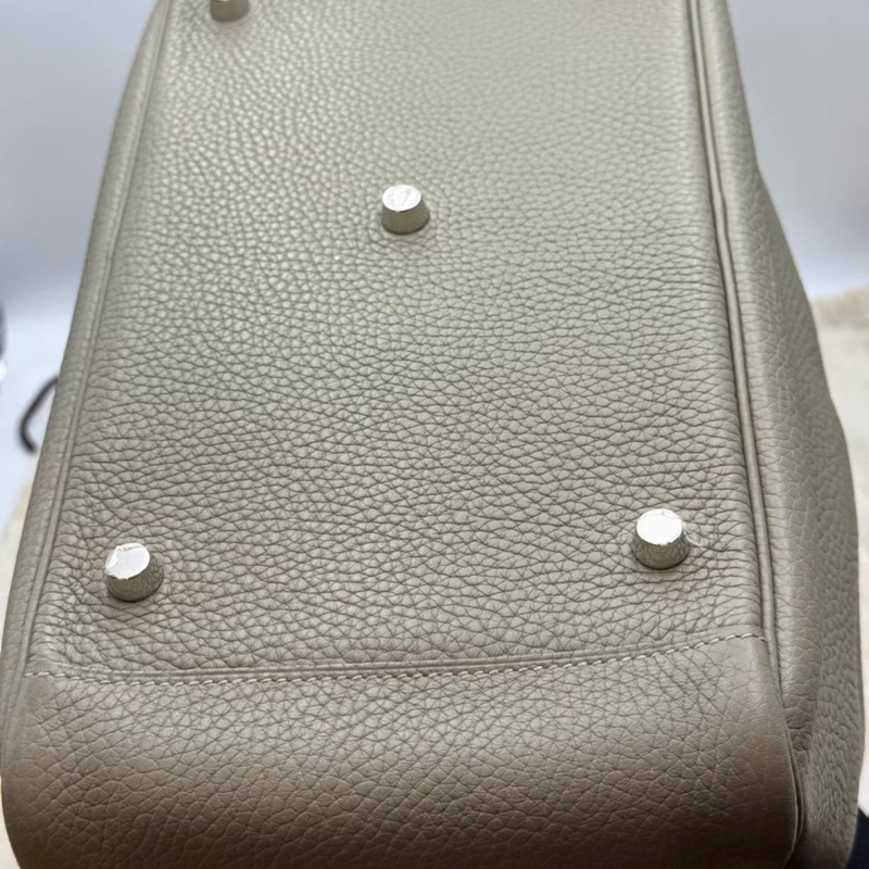 99新 X刻 孤品 全原 愛馬仕/Hermes lindy30鼠尾草綠銀扣-5