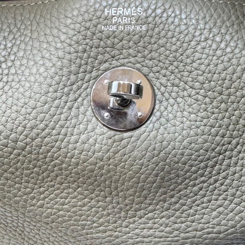 99新 X刻 孤品 全原 愛馬仕/Hermes lindy30鼠尾草綠銀扣-7
