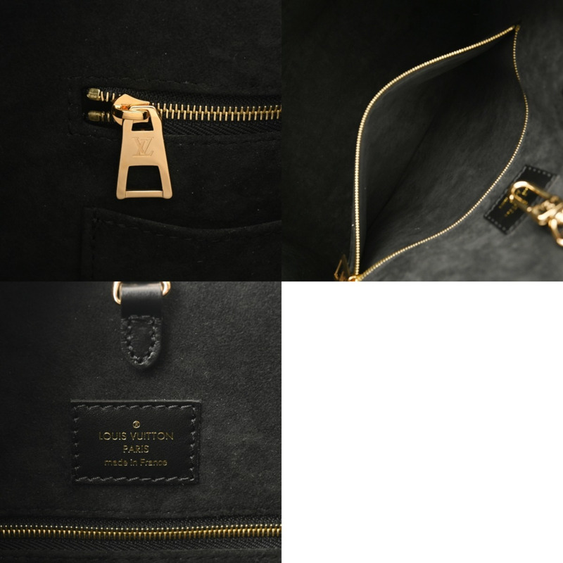 路易威登 Monogram Empreinte On the Go MM 奶油黑 M46016 女士真皮手提包，全新未使用，Ginzo-10