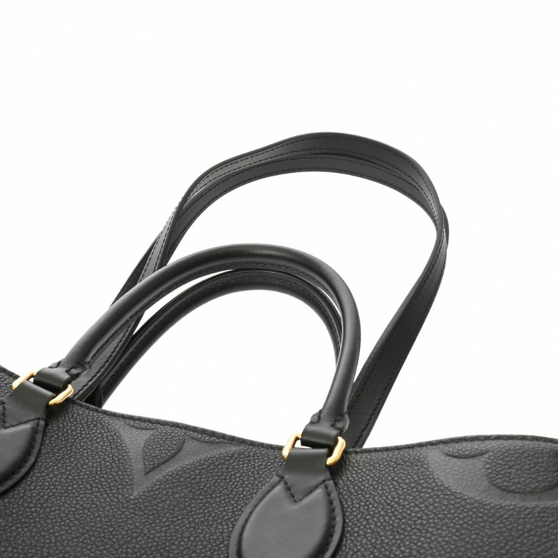 路易威登 Monogram Empreinte On the Go MM 兩用托特包，黑色，M45495，女士真皮手提包，A級，二手，Ginzo-4