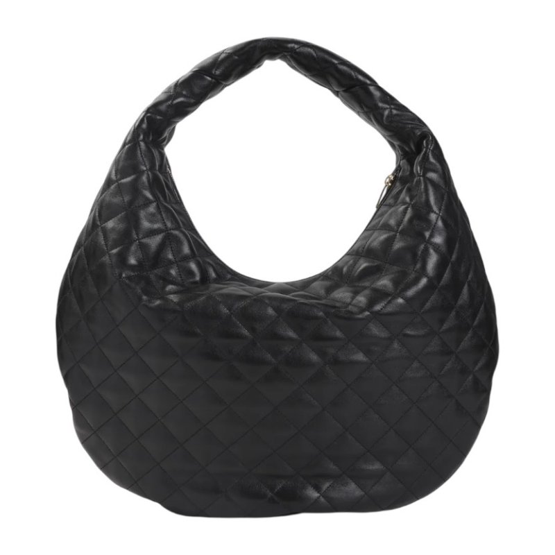 ✨2026季度全新✨Saint Laurent 858160 YSL ICARE 菱格紋小羊皮彎月包 黑色-9