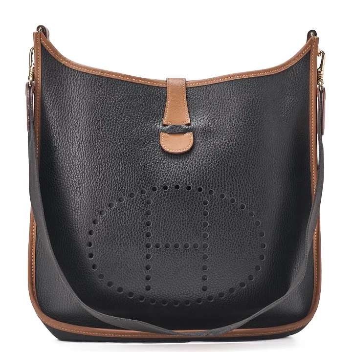 Hermes Evelyne GM 黑棕拼色-1