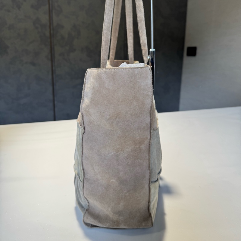 Chanel 麂皮拼色托特包-4