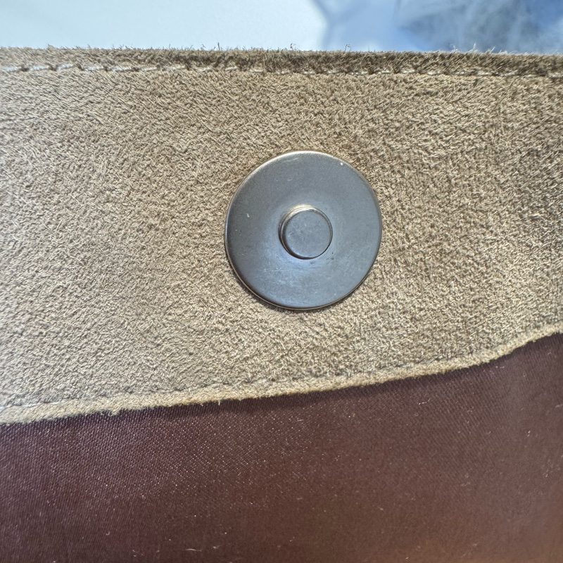 Chanel 麂皮拼色托特包-17