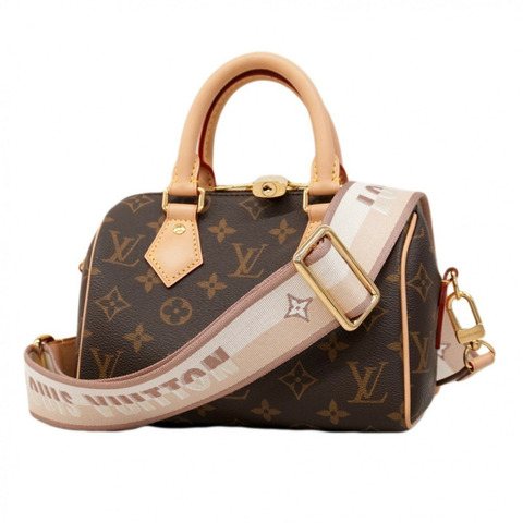 路易威登 Monogram Speedy Bandouliere 20 手提包 M46222 棕色/米色 女士兩用包