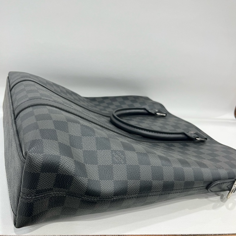 LouisVuitton路易威登   棋盤格竪版公文包 無附件-3