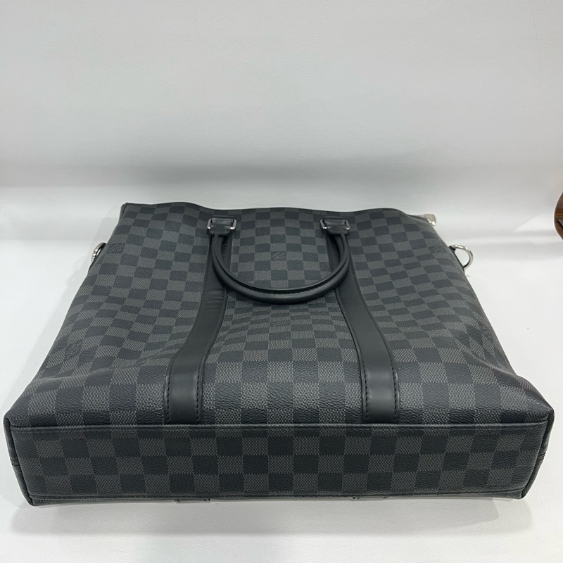 LouisVuitton路易威登   棋盤格竪版公文包 無附件-4