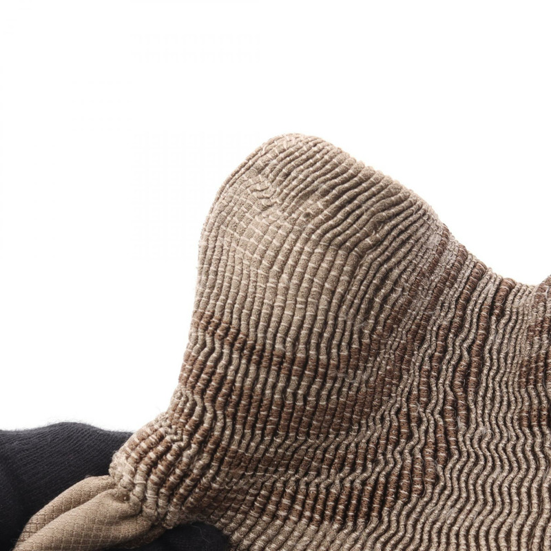 愛馬仕長版褶皺半身裙 4H0325DL 真絲棕色 二手女裝 #36-12