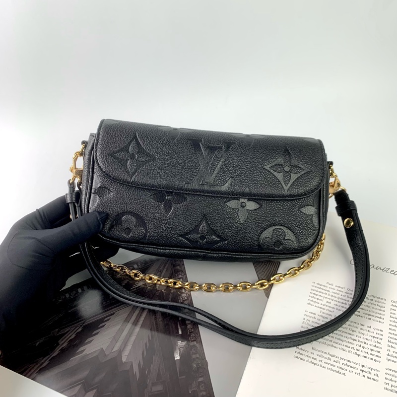 LV ivy全黑壓紋牛皮 激新 有盒子/防塵袋/購證-3