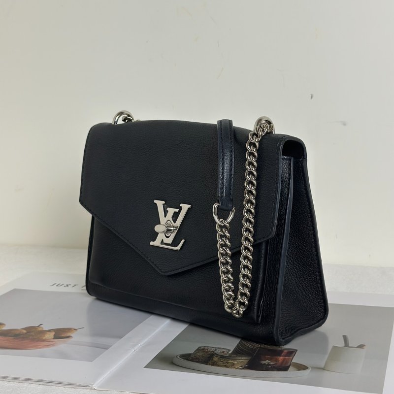 LOUIS VUITTON My lock me斜背包 - 黑銀-3